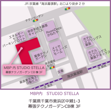 STUDIO STELLA（ミューズ・ブランディング・アカデミー千葉校）の地図